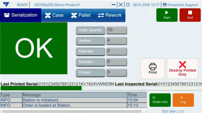 Manual Serialization Module (MSAM)